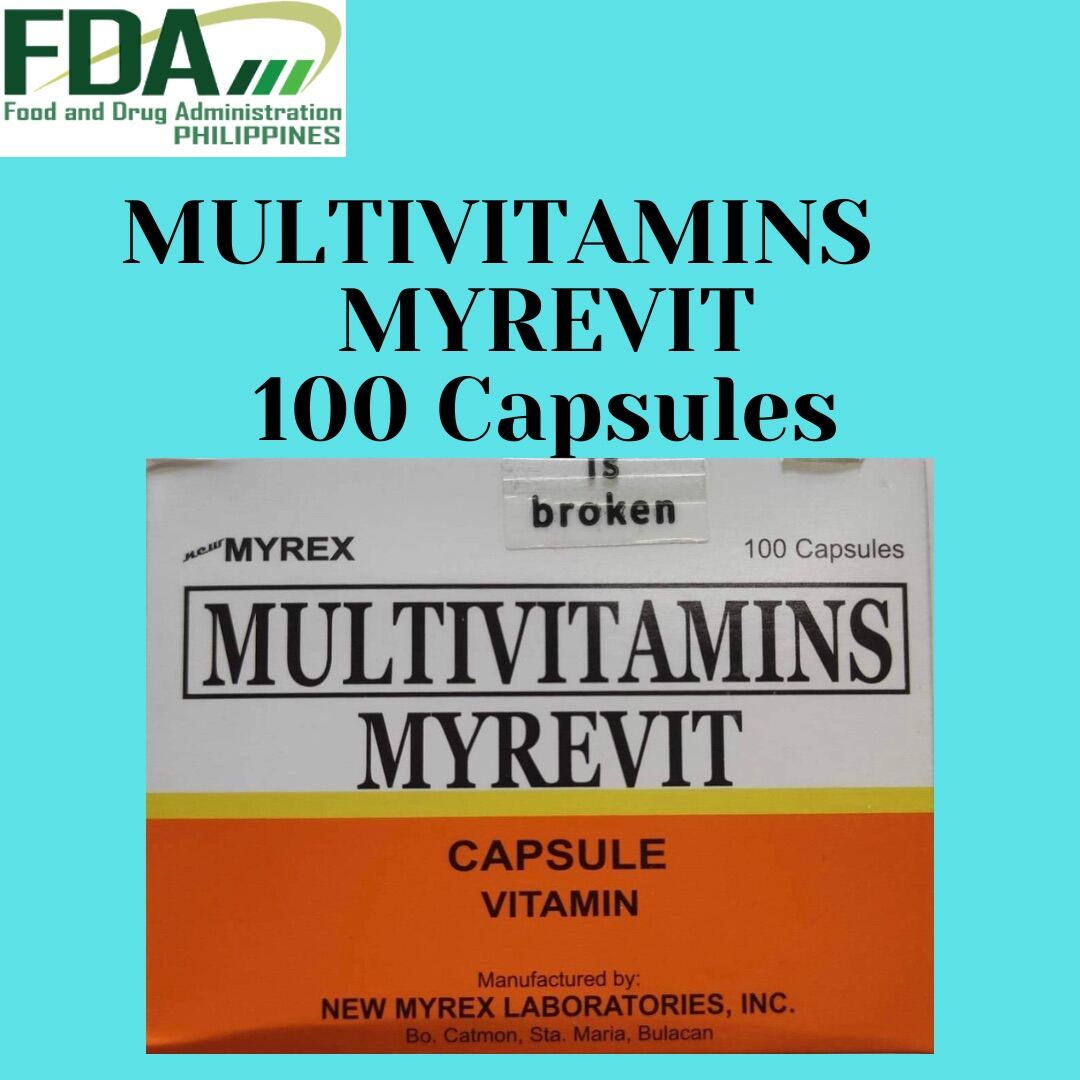 MULTIVITAMINS MYREVIT 100 Capsules Exp date06/2024 Lazada PH