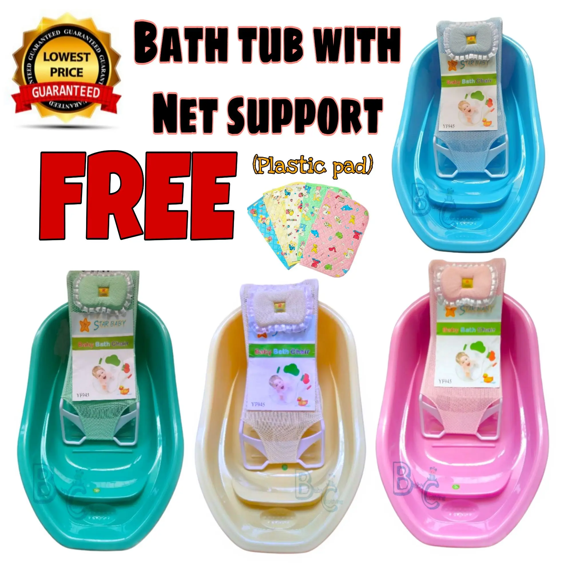 Baby Bathtub with Supporter Net