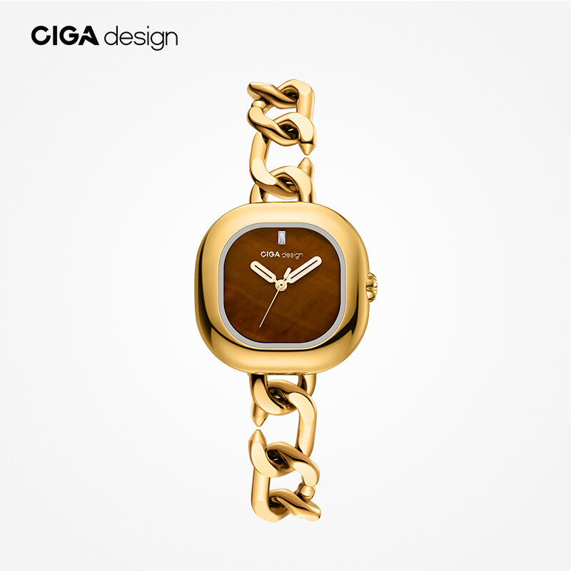 CIGA Design Luxury Watches for Woman Stainlees Steel Japan Quartz Elegant Ladies Wrist Watches Fashion Timepiece Pink Shell Dial ，Opal Dial，Malachite Dial，Gold Watches ，Holiday gifts for girlfriends ราคา 6,475 บาท*ส่งฟรี