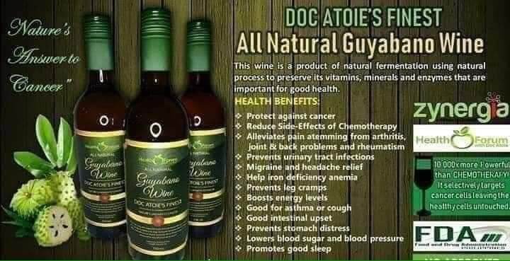 Zynergia Guyabano Wine By Doc Atoie Finest 750ml Best Seller Wine 100 Guaranteed Authentic Lazada Ph