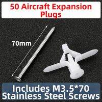 OPPU | Airplane Butterfly Type Plastic Expansion Plug For Gypsum Board Hollow Wall