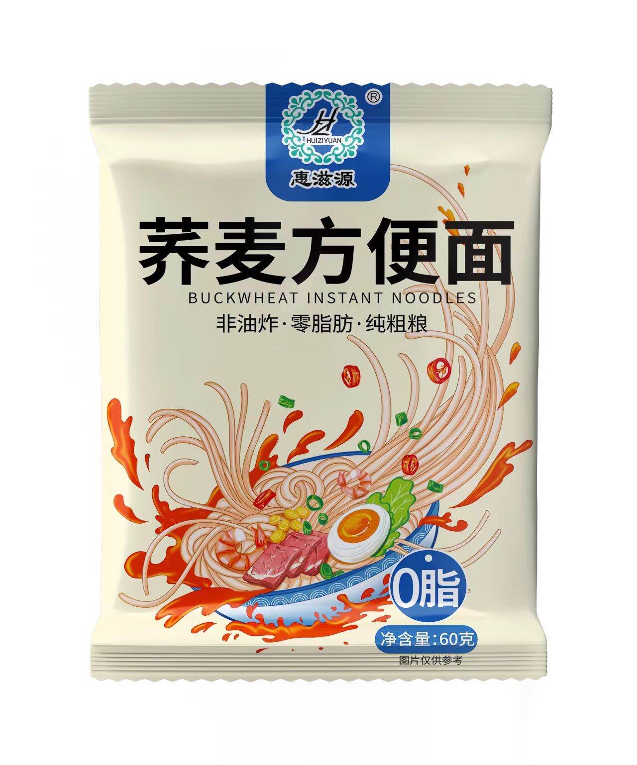 Buckwheat noodles, low fat meal replacement, instant, nonfried noodles