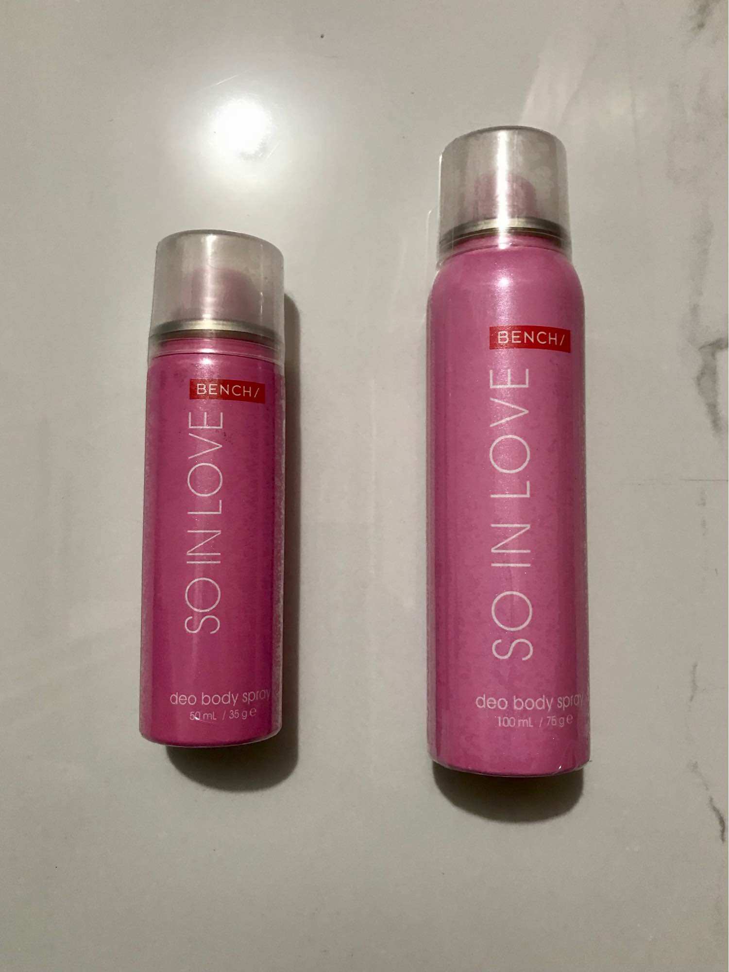 50 ML, 100 ML SO IN LOVE BENCH Deo Body Spray Lotion | Lazada