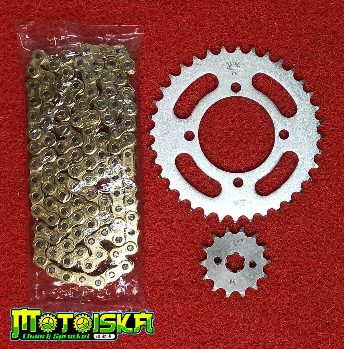 Rusi Flash Gp 150 Efi Chain Sprocket Set Lazada Ph