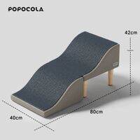 Popocola | Foldable Pet Stairs for Small Dogs Anti Slip Ramp for Bed Sofa Step Ladder Dog Stairs for Bed Pet Ramp Ladder 2 Step