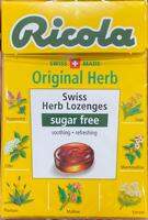 Ricola Original Herb Sugar Free Swiss Herb Lozenges 40g