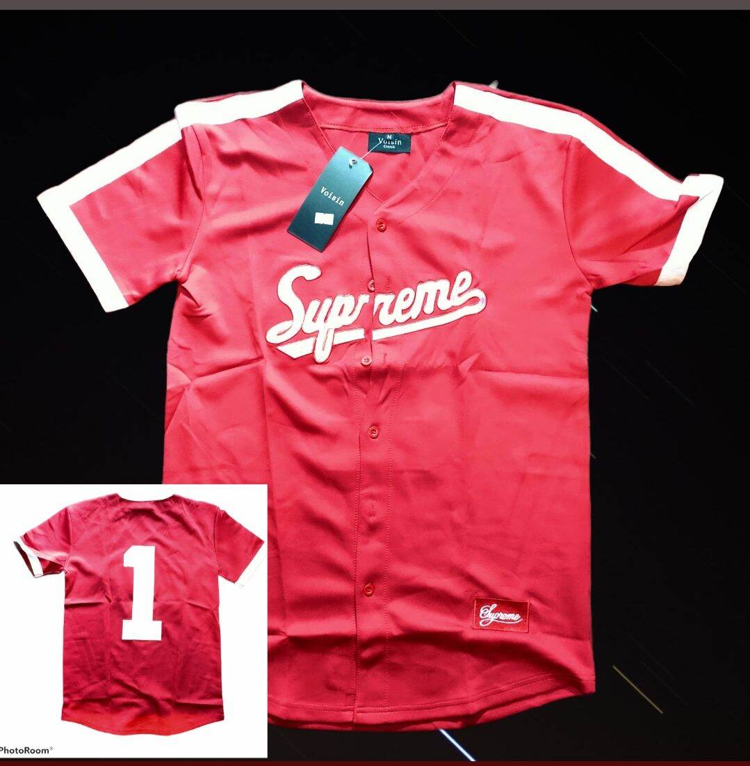 SUPREME baseball jersey | Lazada PH