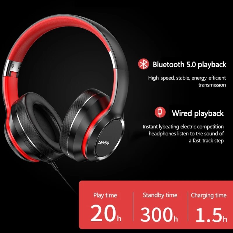 MIAOJIANHAN | Bluetooth Over-ear Folding PC Earphones