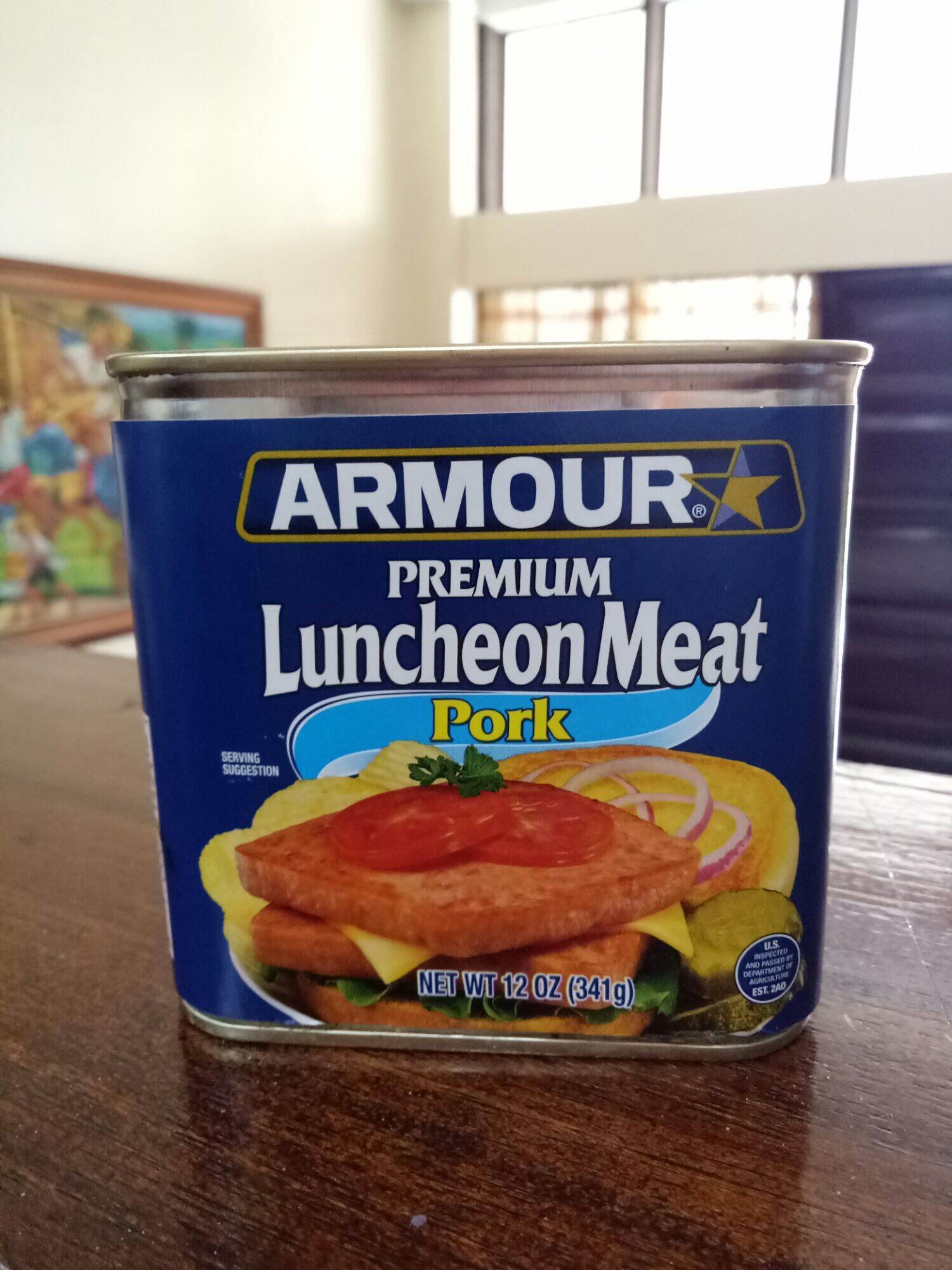 ARMOUR PREMIUM Pork Luncheon Meat 341g. Product of USA (102R) Lazada PH