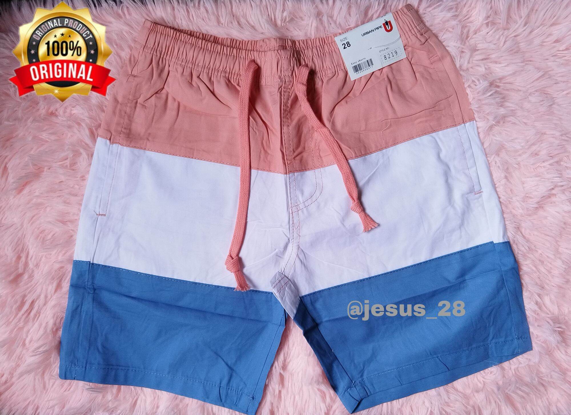 Tri Color Urban Pipe Short for men Casual Cotton Men'S Shorts