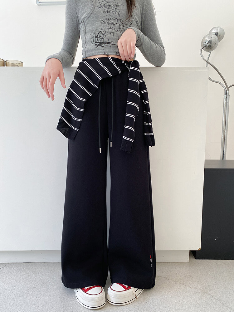 MPW | Girls Casual Wide Leg Pants Spring Autumn Fashionable Korean Style Long Trousers With Shawl Children's Clothing Elastic Waist Presyo 1,876 Piso*Libreng Shipping