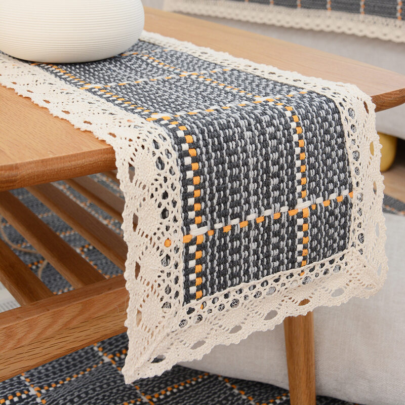 Modern Minimalist Fabric Table Runner for Home Decor