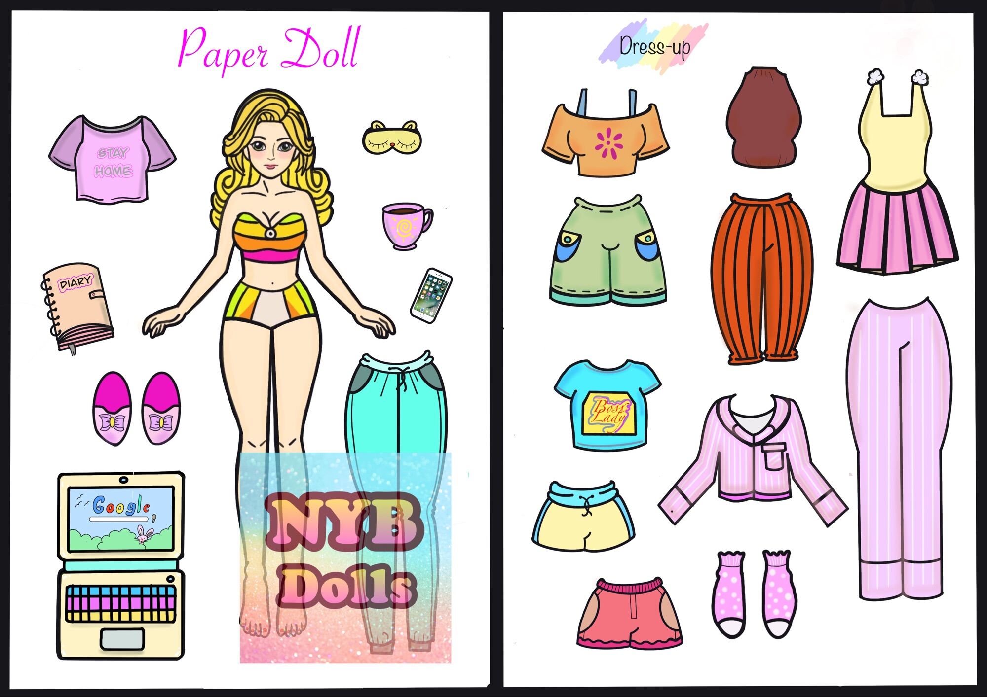 Stay Home and Make a Paper Doll — Draw A Story