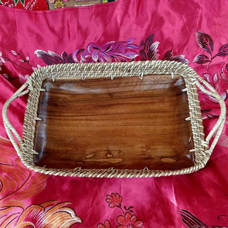 RATTAN WOODEN FRUIT TRAYS Lazada PH