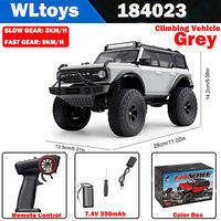 WLtoys | WLtoys 1/18 RC Car 184020 184021 184023 2.4G 4WD Bigfoot Climbing Car 1 Hour of Playtime Toys and Gifts for Kids and Adults Gift
