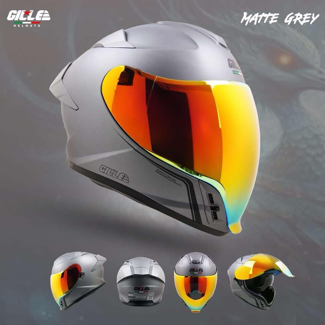 GILLE Phoenix Dualvisor Fullface helmet with Freebies. 