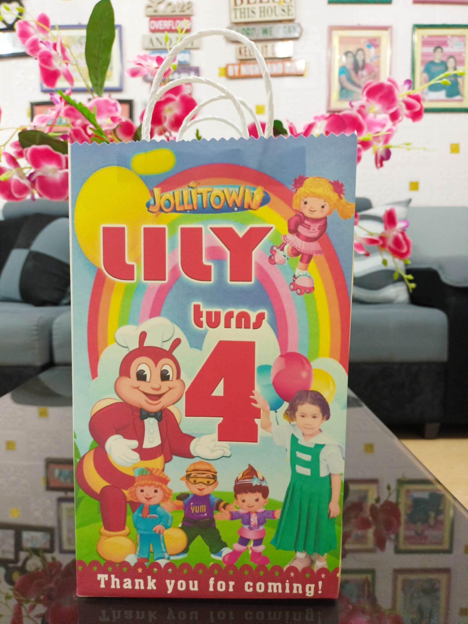 Jollibee Jollitown Theme Lootbagpaper Bag Sold By 10 Lazada Ph