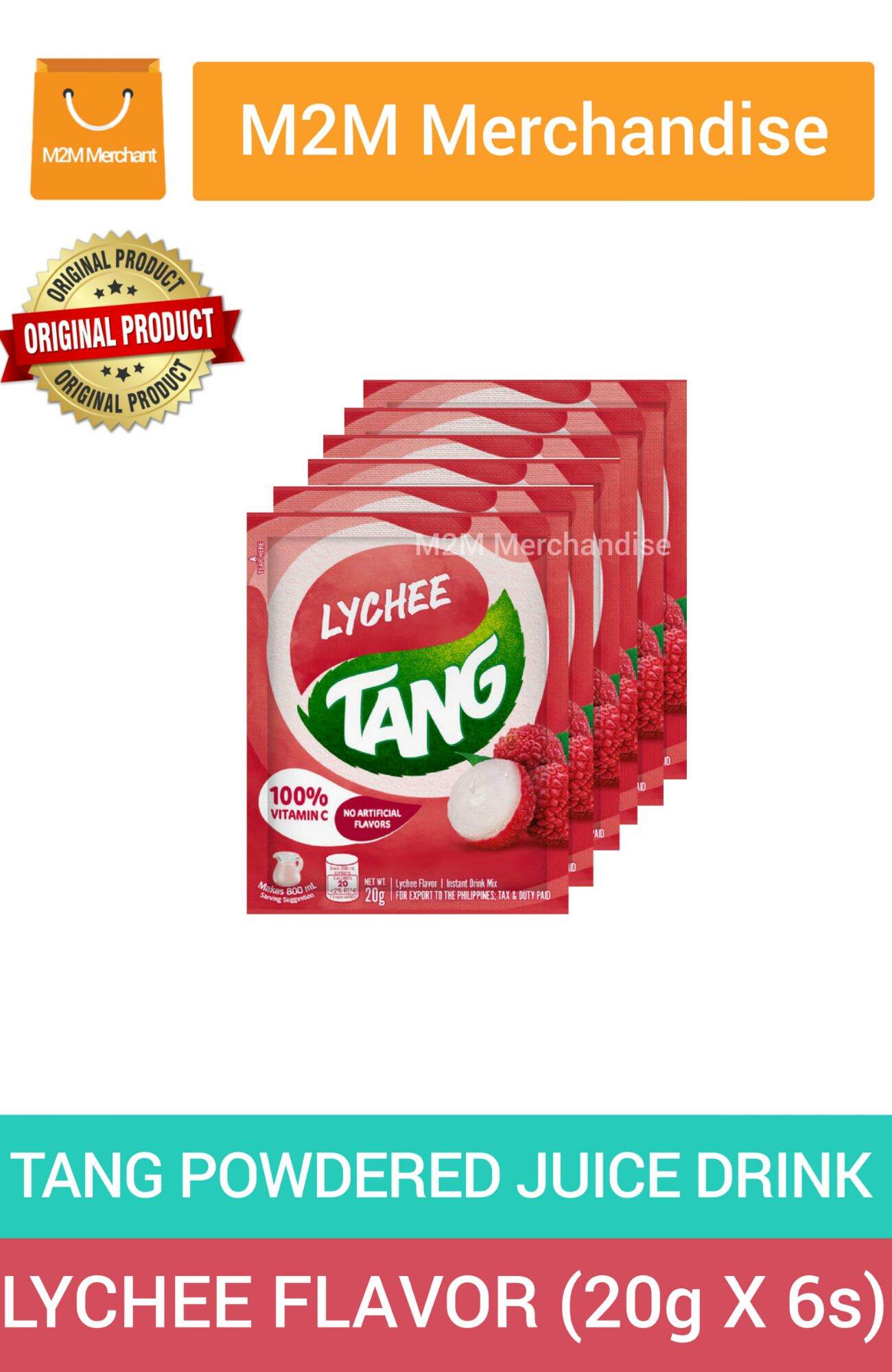 Tang Lychee Flavor Powdered Juice Drink sachet