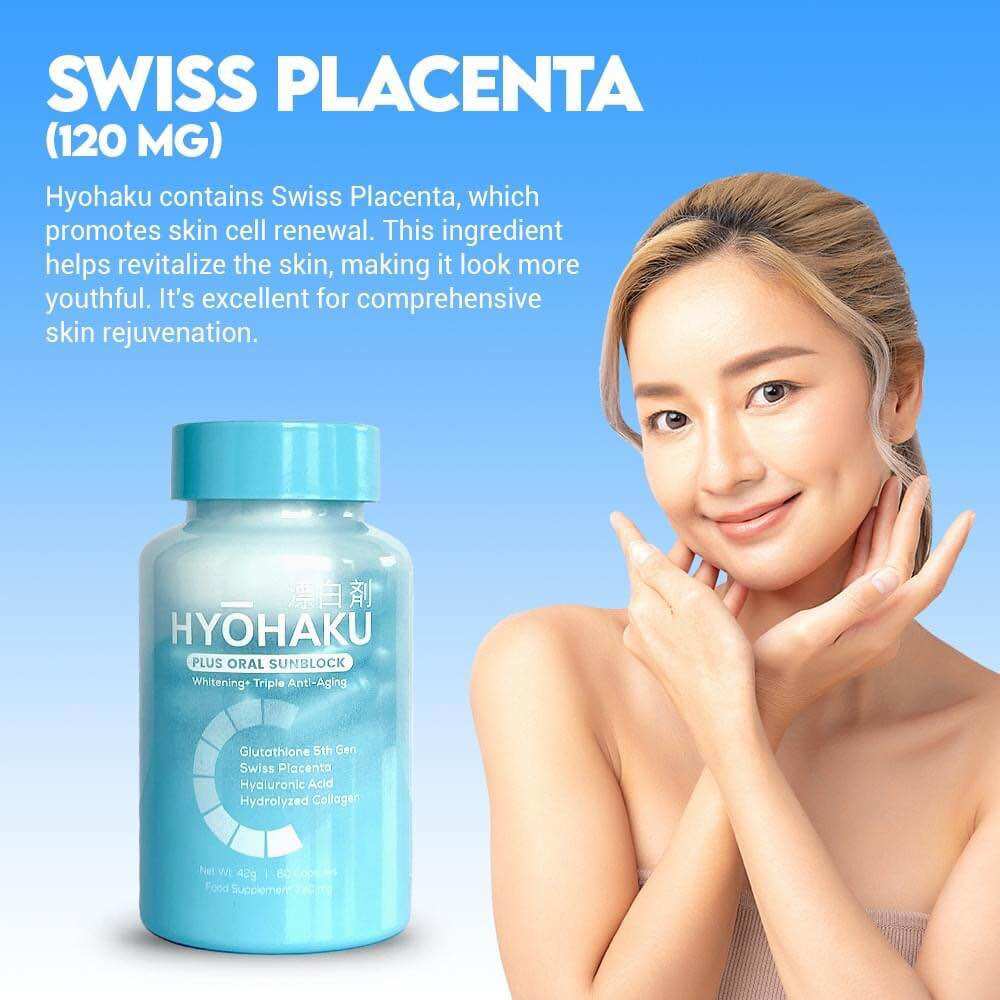 hyohaku glutathione HYOHAKU Plus Oral Sunblock | 60 Capsules main image 1