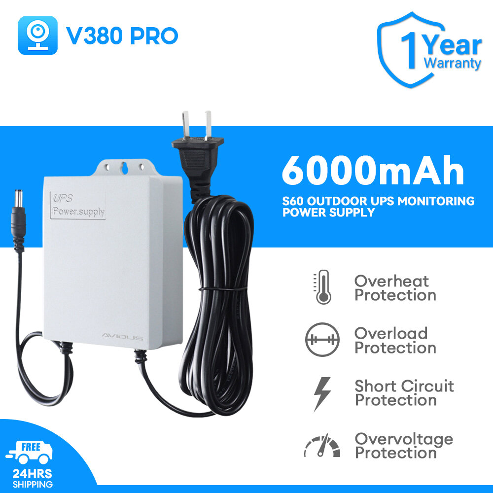 V380 Pro Mini UPS Battery Backup for Outdoor CCTV Cameras