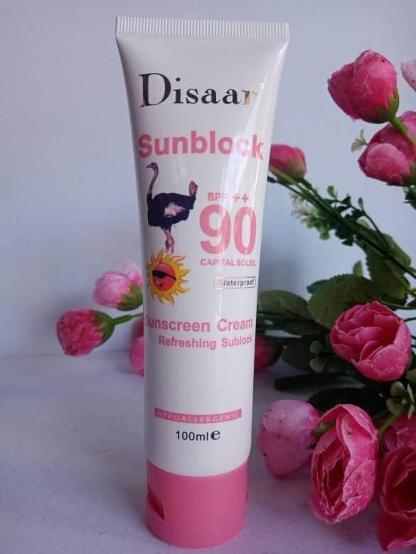 Disaar Sunblock Spf 90 Sunscreen Cream Refreshing Sunblock 100 Ml Hypoallergenic Review And Price 7211