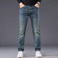 TANLIYINFU | Elastic Slim Fit Tapered Mens Jeans