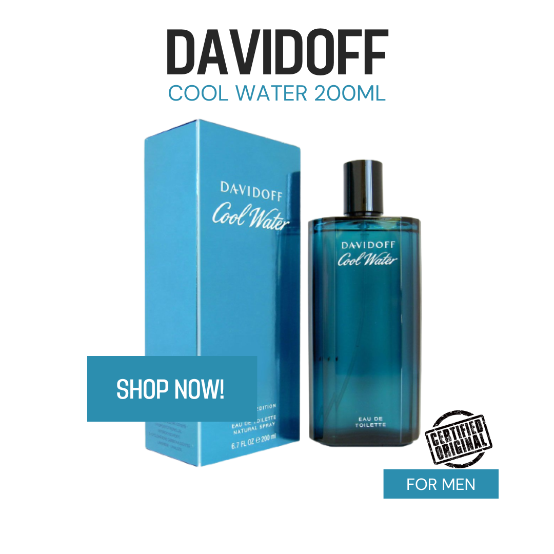 Davidoff Cool Water Eau de Toilette For Men 200ml (IMPORTED and