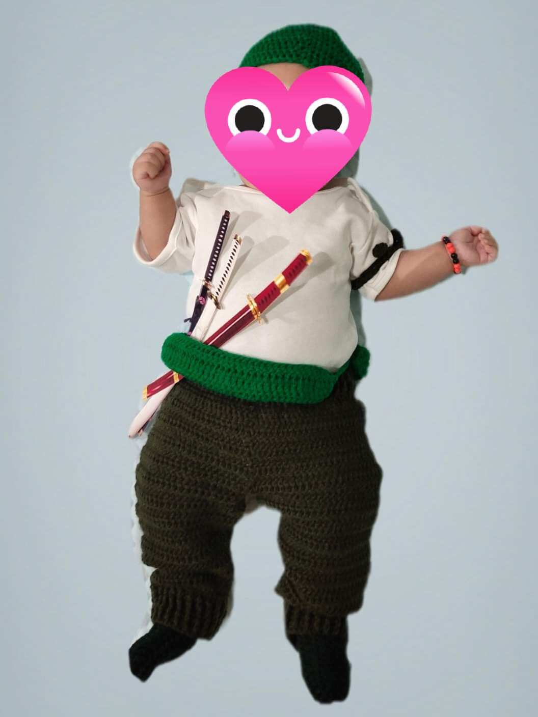 Preloved] One Piece Zorro Crochet Costume baby boy (crochet