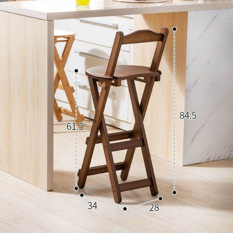 Local stock Household Space saving Folding Chair Kitchen High Stool