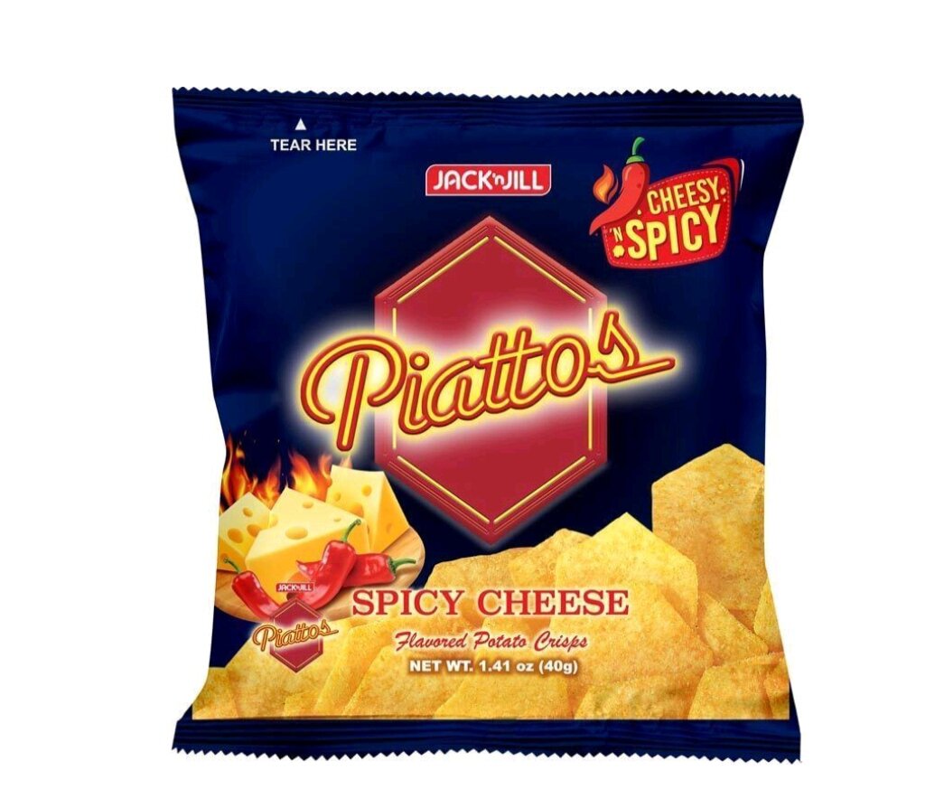 Piattos Spicy Chesse Potato Chips (40g) Lazada PH