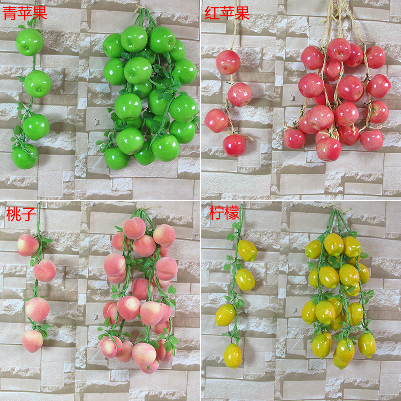 Alment Artificial Vegetables Red Chilies Fruits Spices for Decoration with  Hanging Hook for Home Decor (Pack