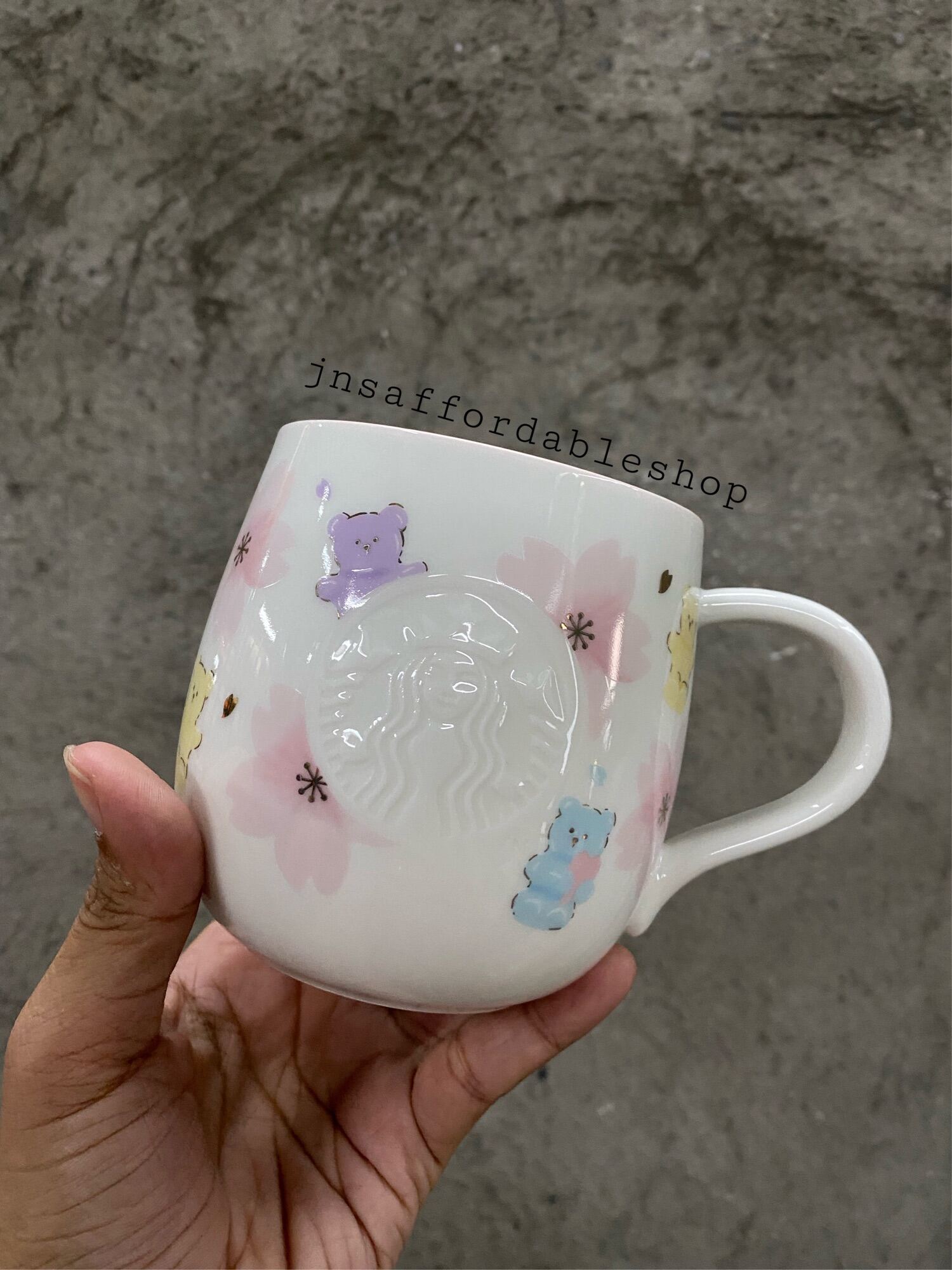 starbucks pink ceramic travel mug