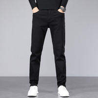 TANLIYINFU | Slim Fit Straight Black Casual Summer Jeans for Men