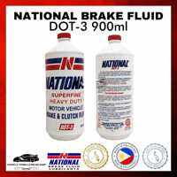 NATIONAL BRAKE FLUID DOT-3 900ml SUPER HEAVY DUTY MOTOR VEHICLE BRAKE & CLUTCH FLUID