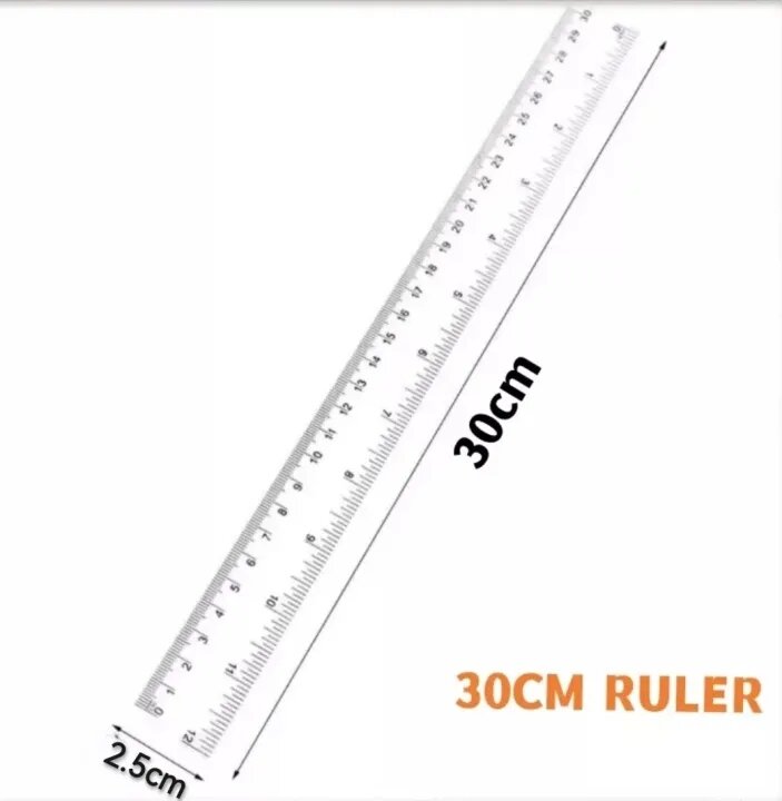 30cm Transparent Ruler School Supplies | Lazada Philippines