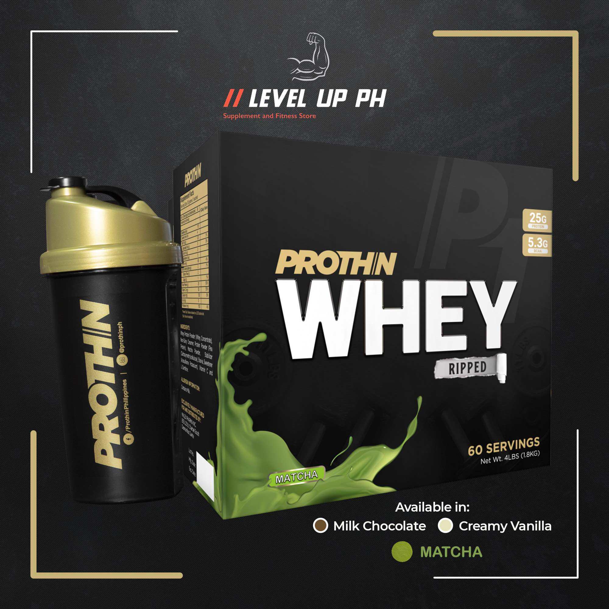 Prothin Whey Ripped + FREE Prothin Shaker or Tanktop