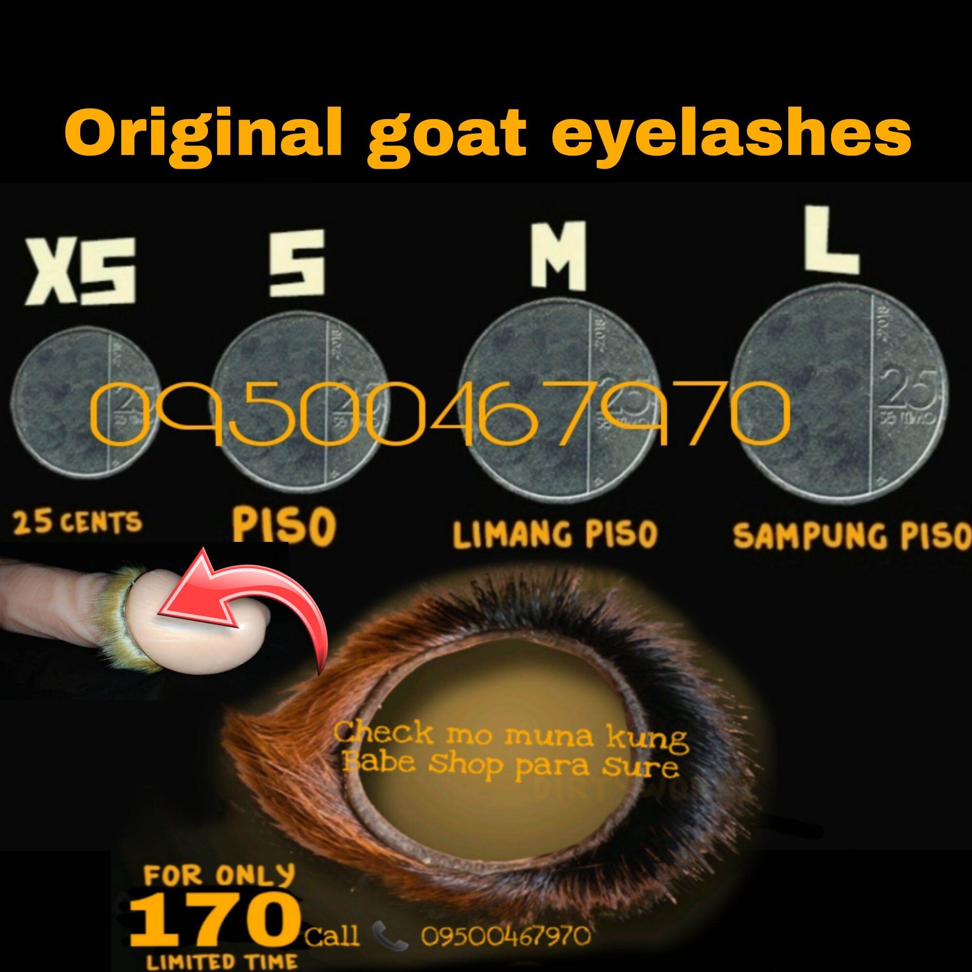 GOAT EYELASHES MADE IN REAL GOAT