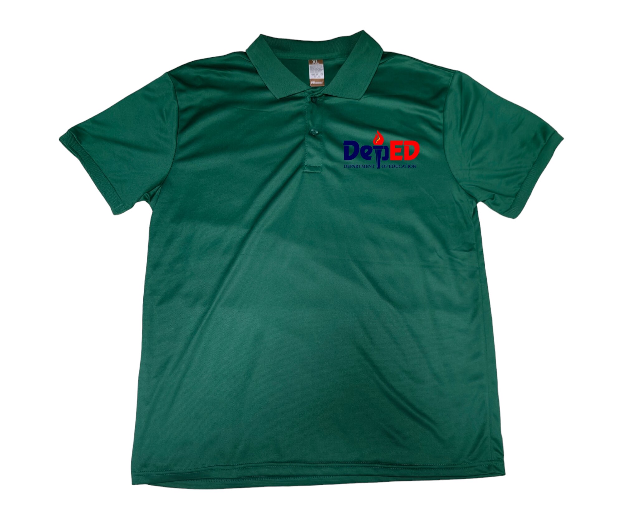 Customized Emerald Green Drifit Polo Shirt - Sample DEPED MATATAG ...