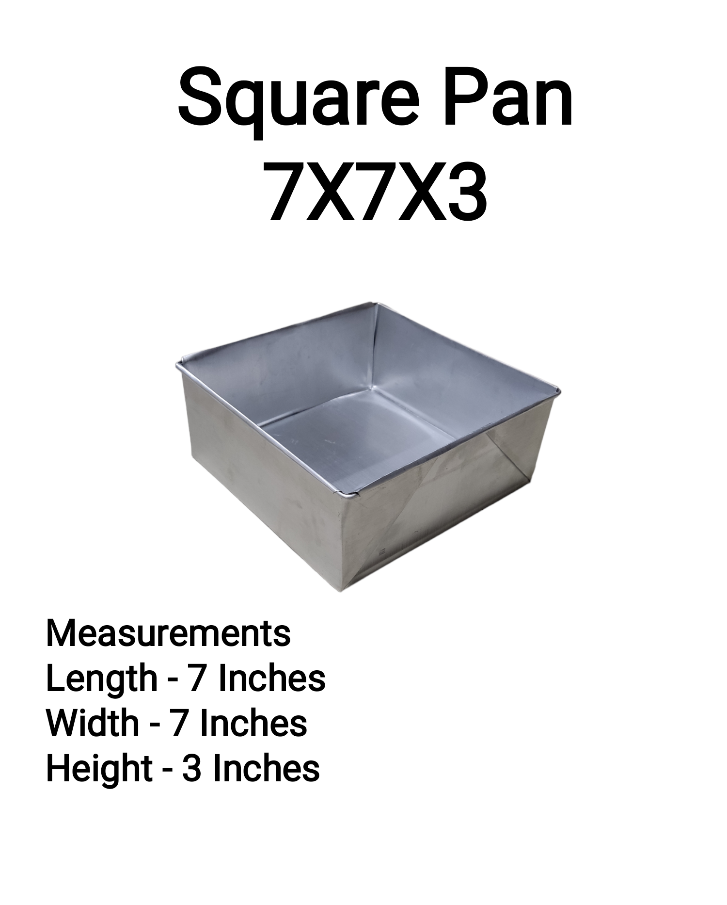 Square cake 2024 pan sizes