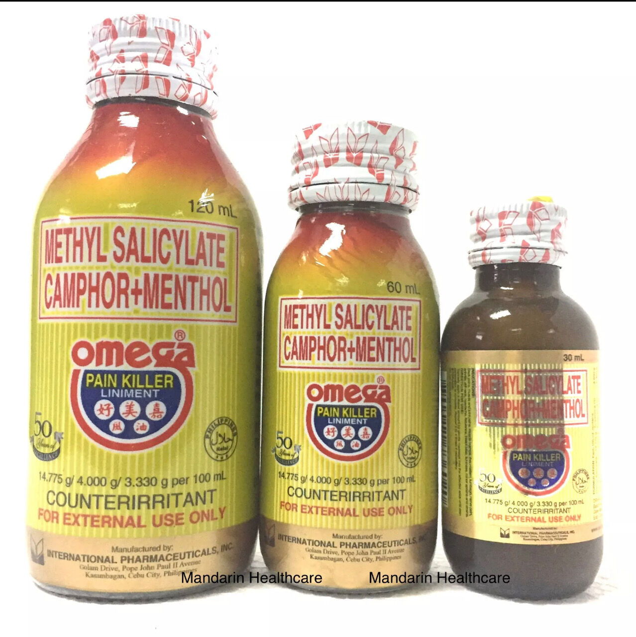 Methyl Salicylate Campor + Menthol Omega Pain Killer Lazada PH
