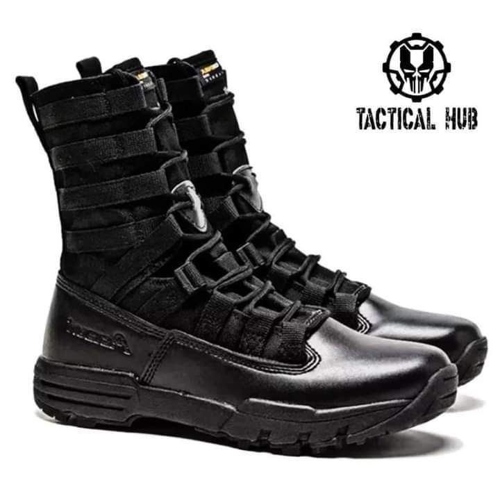 Asiaon 579 Tactical High Cut Boots Military Hiking Outdoor Shoes ...