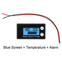 DC8-100V Battery Capacity Indicator LCD Digital Electricity Meter Lead-acid Lithium LiFe PO4 Voltage Tester for Car Motorcycle
