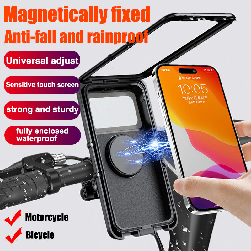 Universal Waterproof Phone Holder for Motorcycles (Brand name: LLS)