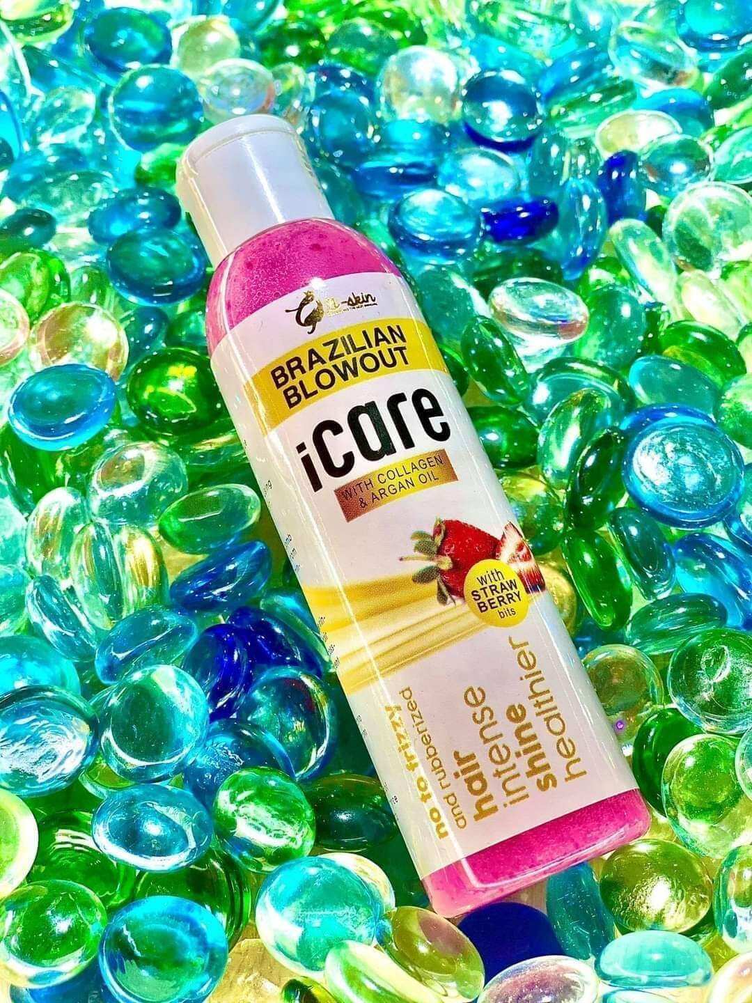 Icare brazilian blowout hair treatment with collagen and argan oil with