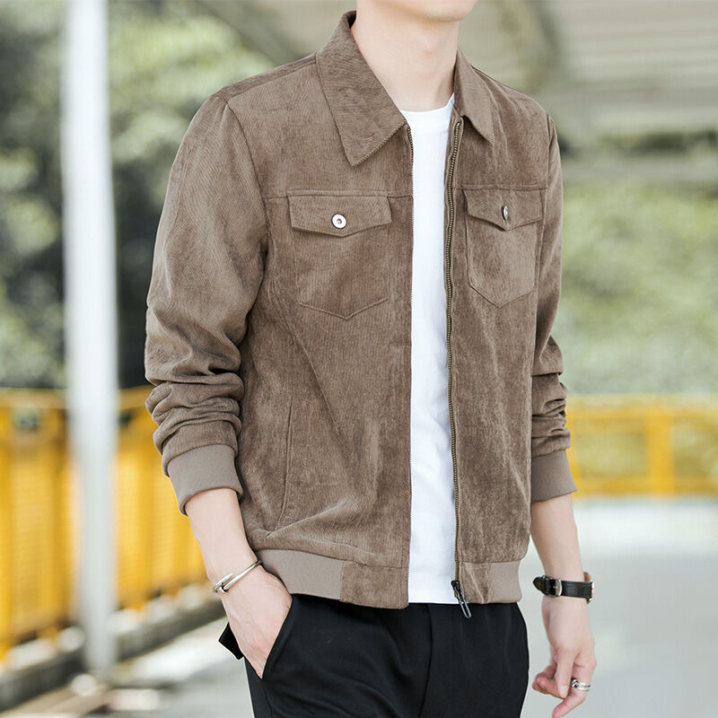 Spring and Autumn Corduroy Handsome Man 