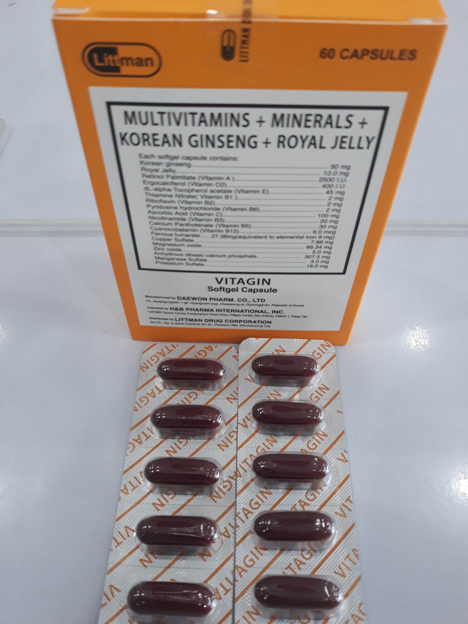 Vitagin ( Multivitamins + Minerals +Korean Ginseng + Royal Jelly