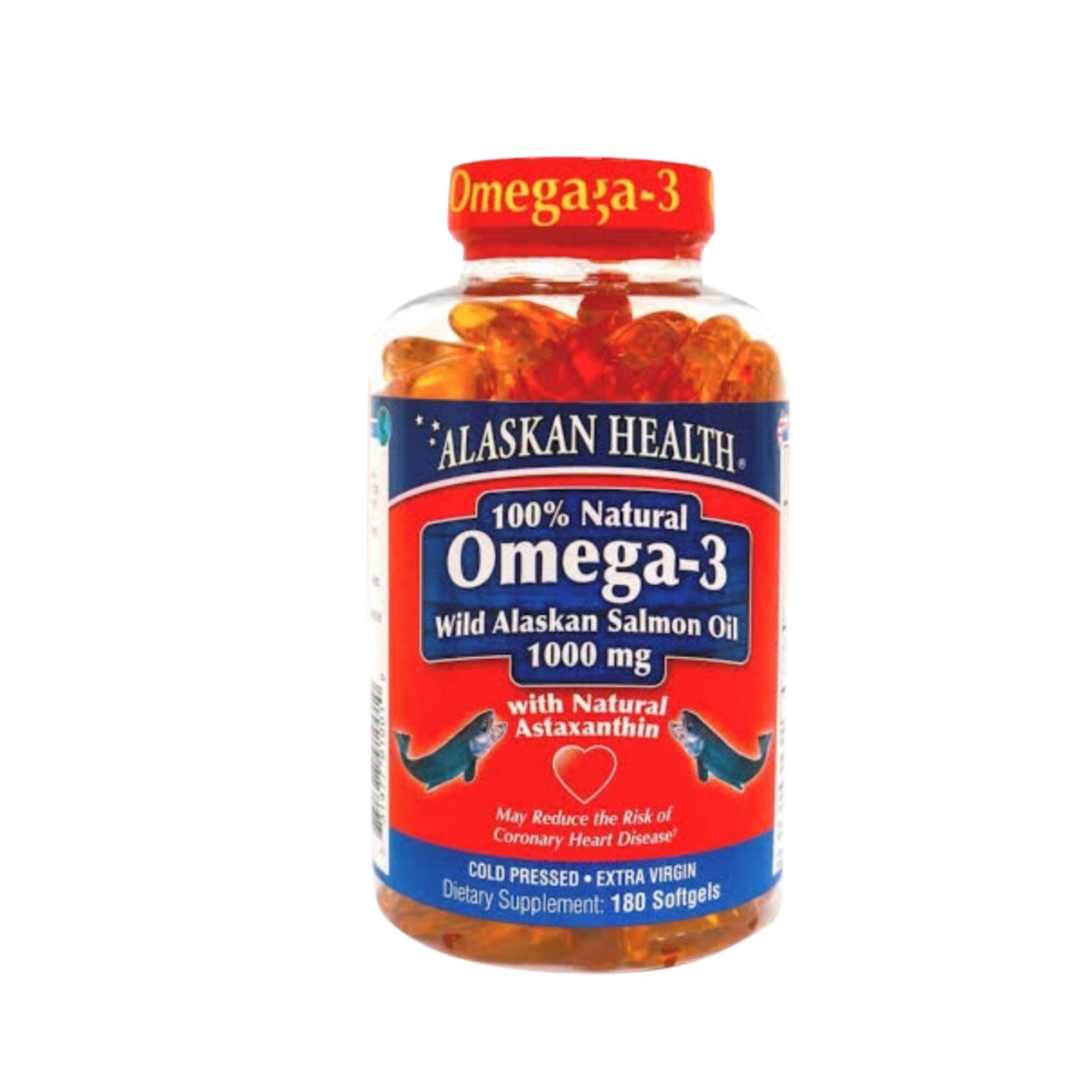 Alaskan Health Omega 3 Wild Alaskan Salmon Oil 1000mg