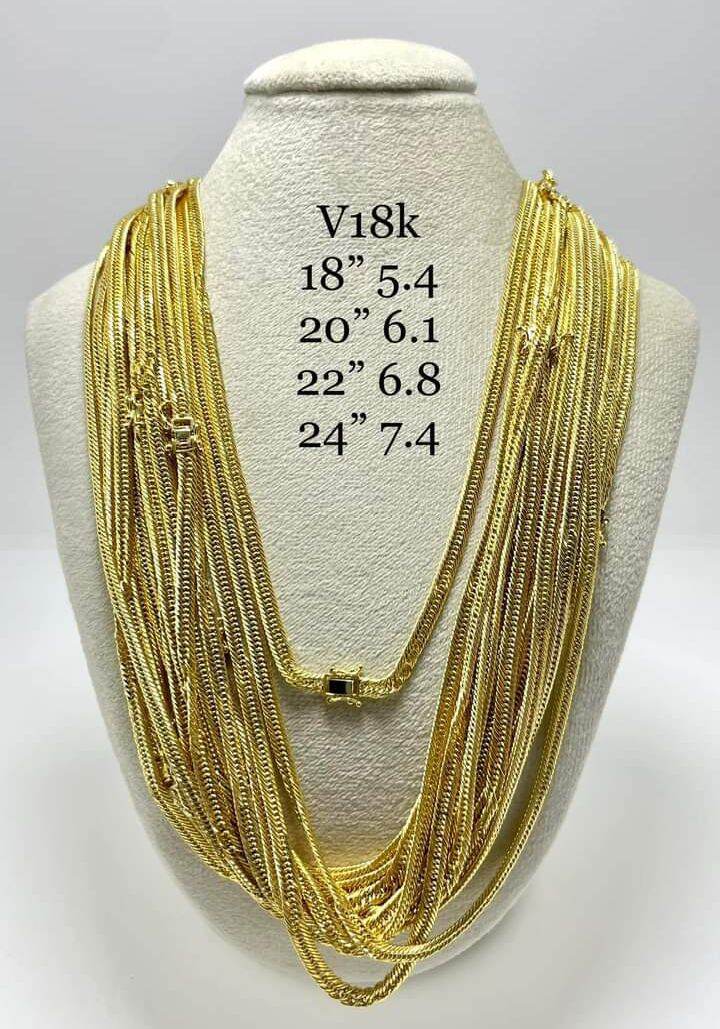 K18 Saudi Gold Necklace triple lock