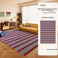 NAIERDENG | Vintage Bauhaus Multi-color Check Carpet