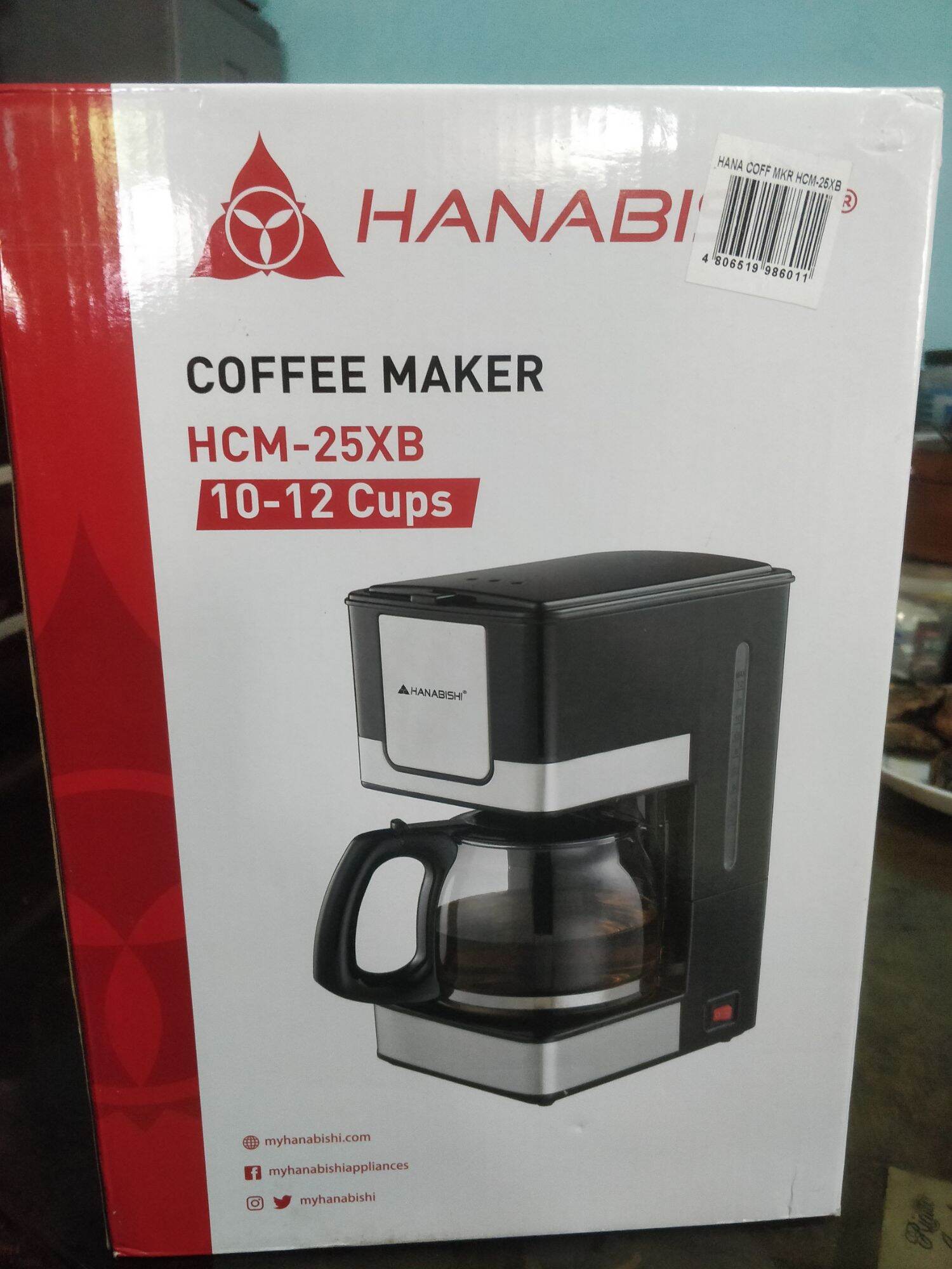 Hanabishi Coffee Maker HCM25XB Lazada PH